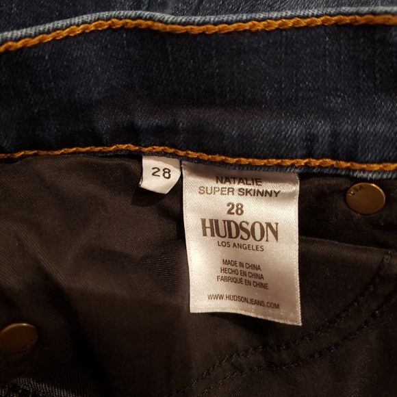 Hudson Jeans Mid Rise Ankle Natalie Super Skinny Jeans sz 28 - Picture 4 of 5